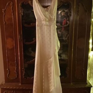 Elegant Cream Evening Gown